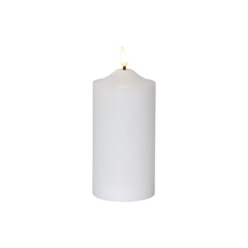 Star Trading LED Pillar Kerze Flamme, Indoor, white, 17cm Höhe, Timerfunktion Star Trading LED Pillar Kerze Flamme, Indoor, white, 17cm Höhe, Timerfunktion
