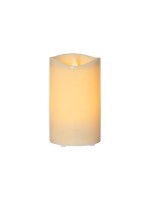 Star Trading Bougie LED Pillar Grande Ø 12 x 21 cm, Beige