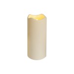 Star Trading LED Pillar Kerze Paul, Outdoor, Beige, 23cm Höhe, Timerfunktion