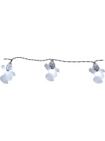 Star Trading Guirlande lumineuse Halloween Ghosts 210 cm, Blanc