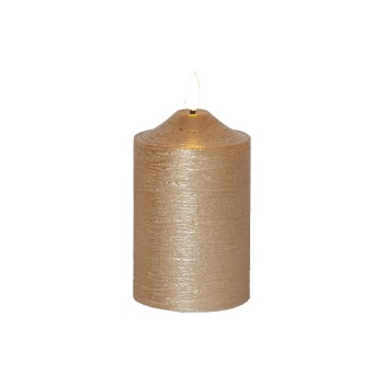 Star Trading LED Pillar Kerze Gold, exkl. Batterie 2xAA, 15x7.5cm, Timer 6/18h Star Trading LED Pillar Kerze Gold, exkl. Batterie 2xAA, 15x7.5cm, Timer 6/18h