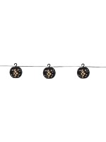 Star Trading Guirlande lumineuse Solar Flame 210 cm, Noir