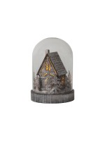 Star Trading Tischdekoration Kupol, 12.5 x 17.5 cm x 12.5 cm, 3 LEDs, Indoor