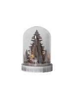 Star Trading Laterne Kupol, 12.5 x 17.5  cm x 12.5 cm, 3 LEDs, Indoor