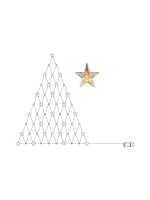 Star Trading Netzlichterkette Star Curtain, 120 cm x 90 cm, 55 LEDs, Indoor