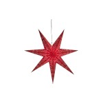 Star Trading Étoile à LED Antique 60 cm, Rouge