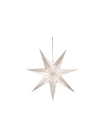 Star Trading Papierstern Antique, 60 cm x  60 cm x 16 cm, 1 LED, Indoor