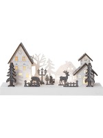 Star Trading Kerzenständer Fauna, 11 cm x 14 cm x 28 cm, 4 LEDs, Indoor