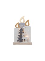 Star Trading Kerzenständer Fauna, 6 cm x 34 cm x 22 cm, 10 LEDs, Indoor