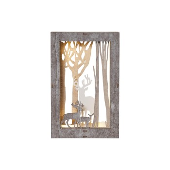 Star Trading Fauna Forêt avec cerfs 28 cm, bois