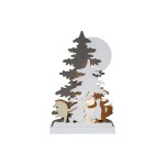 Star Trading Décoration de table Forest Friends, 44 cm, bois