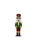 Star Trading Tischdeko Nutcracker, 8 cm x 52 cm x 16 cm, 10 LEDs, Indoor