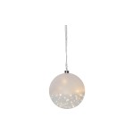 Star Trading Glass Dekoration Glow, 20 cm x  21 cm x 20 cm, 50 LEDs, Indoor