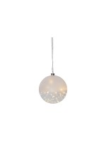 Star Trading Glass Dekoration Glow, 20 cm x  21 cm x 20 cm, 50 LEDs, Indoor