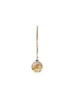 Star Trading Glas Dekoration Glow, 10 cm x 11 cm x 10 cm, 15 LEDs, Indoor