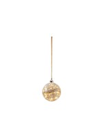 Star Trading Glas Dekoration Glow, 15 cm x 16 cm x 15 cm, 30 LEDs, Indoor