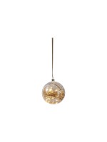 Star Trading Glas Dekoration Glow, 20 cm x 21 cm x 20 cm, 40 LEDs, Indoor