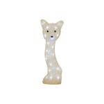 Star Trading Figurine LED Crystalo Renard, 41.5 cm, Beige