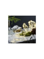Star Trading Guirlande lumineuse à LED Angel Hair Dew Drop, 80 LED, 80 cm