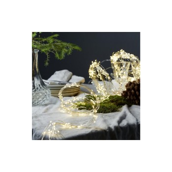 Star Trading Dew Drop Lichterkette 0.8m, 80 cm, 80 LEDs, Indoor