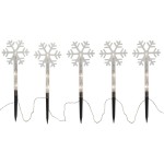 Star Trading Lumière décorative Wandy, 5 pièces, avec piquet de terre, 15 LED, 25 cm