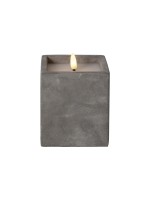 Star Trading LED Pillar Kerze Flamme Cem, 0.03W, IP20, Grau