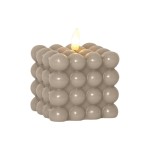 Star Trading LED Pillar Kerze Flamme Dot, 0.03W, IP20, Beige