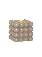 Star Trading LED Pillar Kerze Flamme Dot, 0.03W, IP20, Beige