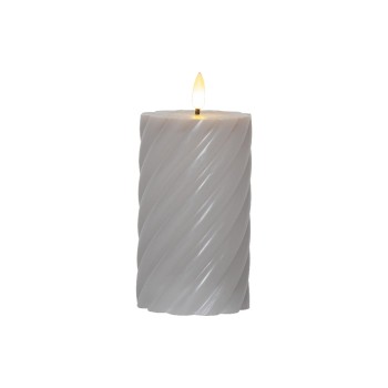 Star Trading LED Pillar Kerze Flamme Swirl, 0.03W, IP20, grey Star Trading LED Pillar Kerze Flamme Swirl, 0.03W, IP20, grey