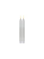 Star Trading LED Dinner Kerze Flamme Swirl, 0.03W, IP20, Weiss, 2er Pack