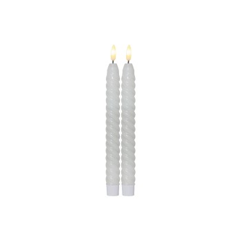 Star Trading LED Dinner Kerze Flamme Swirl, 0.03W, IP20, white, 2er Pack Star Trading LED Dinner Kerze Flamme Swirl, 0.03W, IP20, white, 2er Pack