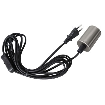 Star Trading Lampenaufhängung E27 Stil, 25W,IP20 ,gebürsteter Stahl Star Trading Lampenaufhängung E27 Stil, 25W,IP20 ,gebürsteter Stahl