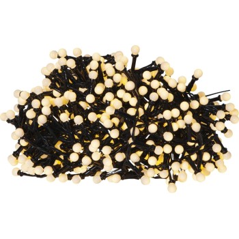 Star Trading Lichterkette Berry Mini schwar, with LED WW, IP44, 1400cm Star Trading Lichterkette Berry Mini schwar, with LED WW, IP44, 1400cm