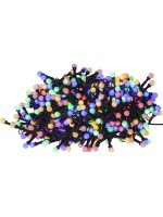 Star Trading Lichterkette Berry Mini schwar, with LED Multi, IP44, 1400cm