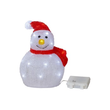 Star Trading Dekoration Crystalo Schneemann, with LED KW, exkl. Battterie 3xAA, IP44 Star Trading Dekoration Crystalo Schneemann, with LED KW, exkl. Battterie 3xAA, IP44