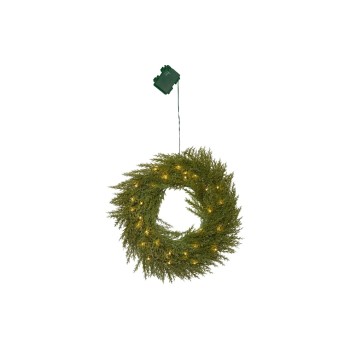 Star Trading Kranz THUJA, with LED WW, exkl. Batterie 3xAA, IP44 Star Trading Kranz THUJA, with LED WW, exkl. Batterie 3xAA, IP44