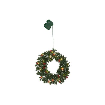 Star Trading Künstliche Kranz Holly, with LED WW, exkl. Batterie 3xAA, IP44 Star Trading Künstliche Kranz Holly, with LED WW, exkl. Batterie 3xAA, IP44