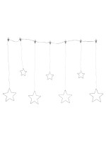 Star Trading Vorhang Dew Drop Stars, 0 cm x 80 cm x 120 cm, 84 LEDs, Indoor