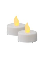 Star Trading LED Teelicht 2er Pack Paulo, 0.06W, IP20, Weiss