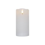 Star Trading LED Pillar Kerze Flamme Rustic, 0.06W, IP20, white