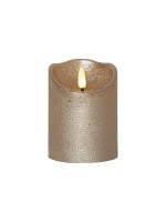 Star Trading, LED-Kerze Flamme Rustic, Ø 7., 0.06W, IP20, Gold