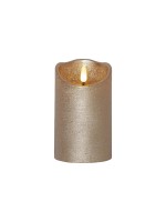 Star Trading, LED-Kerze Flamme Rustic, Ø 7., 0.06W, IP20, Gold