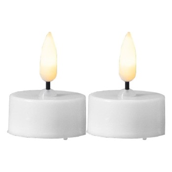 Star Trading LED Teelicht 2er Pack Flamme, 0.01W, IP20, white, with Batterie CR2032 Star Trading LED Teelicht 2er Pack Flamme, 0.01W, IP20, white, with Batterie CR2032