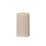 Star Trading LED Pillar Kerze Flamme Stri, IP20, Warmweiss, 1 LEDs