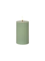Star Trading LED Pillar Kerze Flamme Stri, IP20, Warmweiss, 1 LEDs