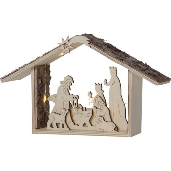 Star Trading Kerzenleuchter Yuletide, IP20, Nature, Warmweiss Star Trading Kerzenleuchter Yuletide, IP20, Nature, Warmweiss