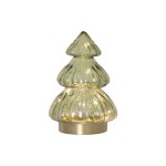 Star Trading Glas Decoration Abete, IP20, Warmweiss, Grün