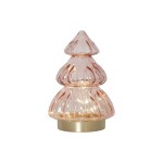 Star Trading Tisch Deco Abete, IP20, Warmweiss, Pink
