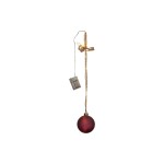 Star Trading Décoration en verre Boule Bliss, 10 cm, rouge
