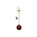 Star Trading Décoration en verre Boule Bliss, 15 cm, rouge